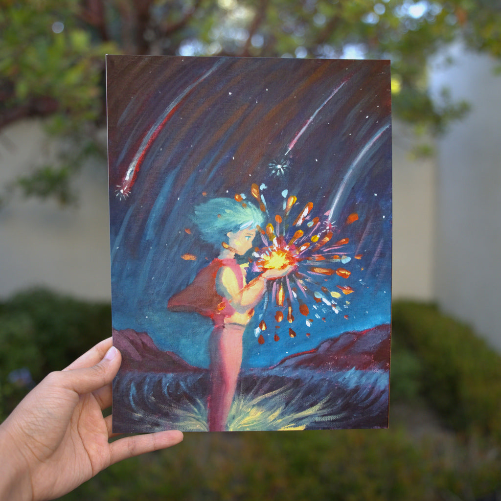 Boy and the star Print