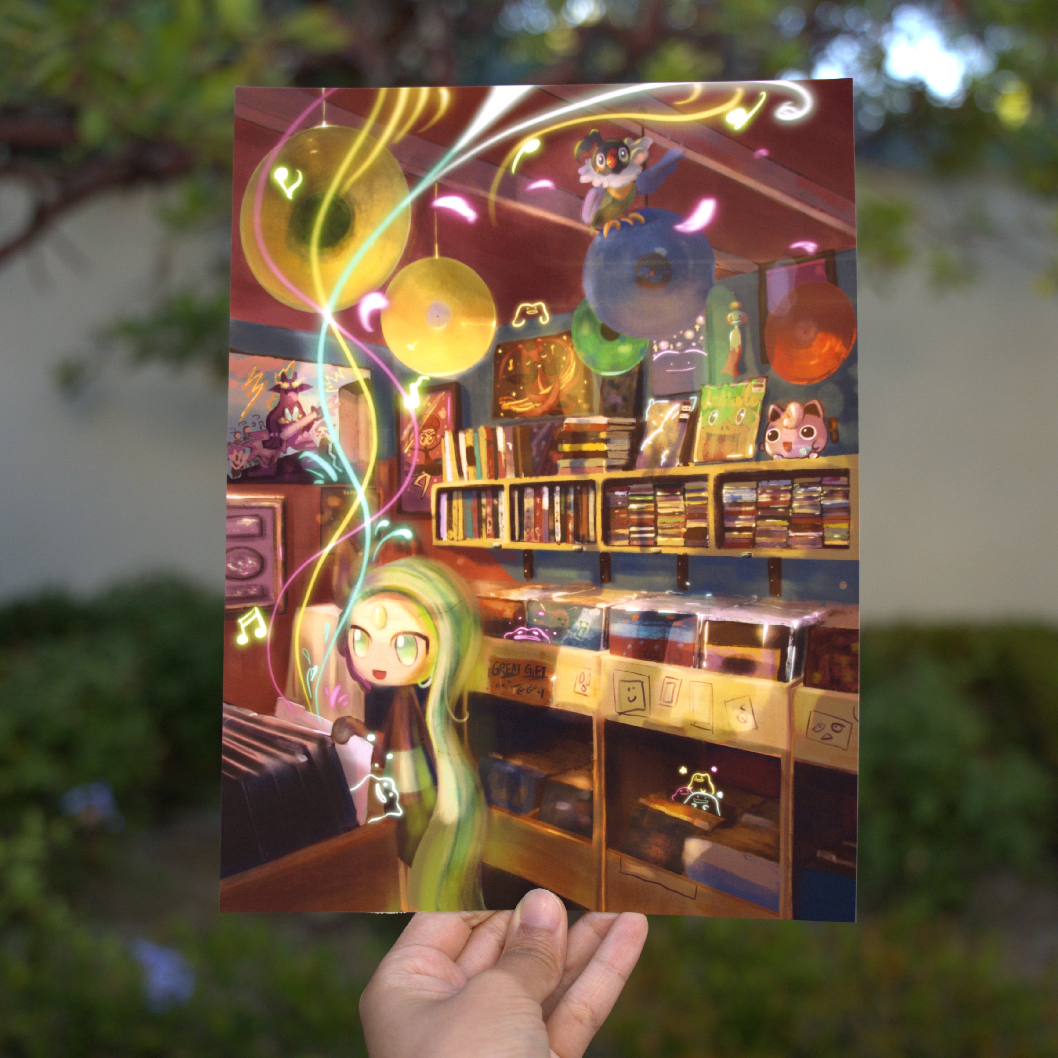 Vinyl Shopping Print
